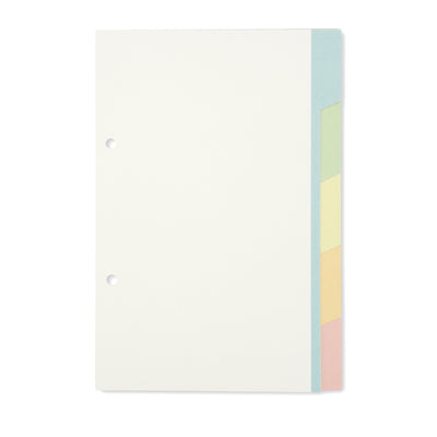 Register A5 pastellfarben