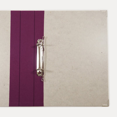 A4 Album mit violettem Leinenrücken