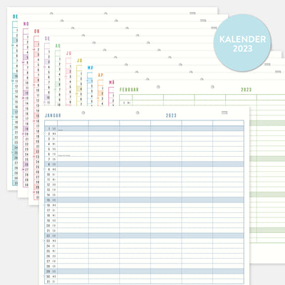 Familienplaner 2023  Refill 6 Spalten